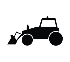 Poster - excavator icon