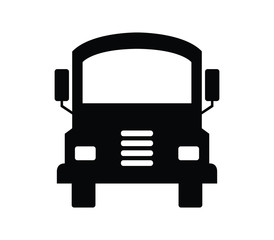 Poster - school bus icon