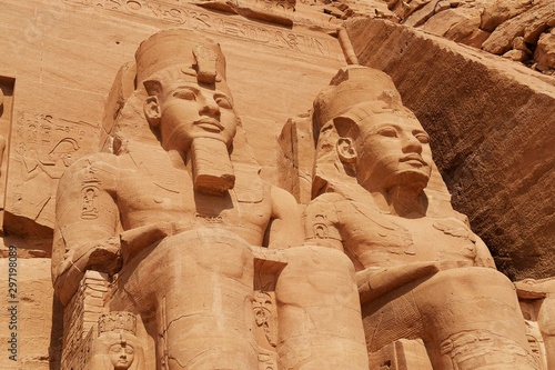 Photographie The Great Temple of Pharao Ramesses II in Abu Simbel, Egypt