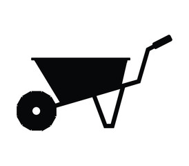 Canvas Print - wheelbarrow icon