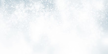 White Snow Blur Abstract Background. Bokeh Christmas Blurred Beautiful Shiny Christmas Lights