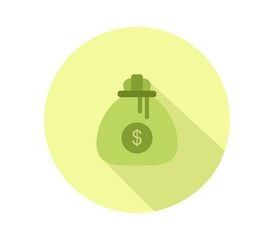 Sticker - money bag icon