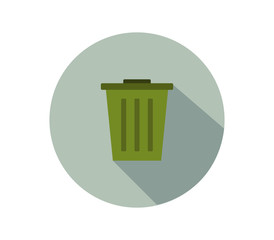 Sticker - trash bin icon