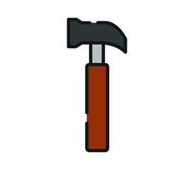 Poster - hammer icon