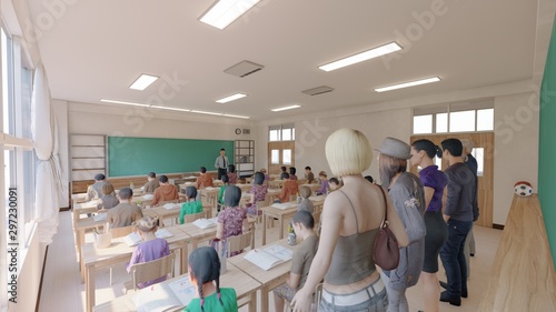 小学校 教室 授業参観 人あり イラスト12 Stock Illustration Adobe Stock 小学校 教室 授業参観 人あり イラスト12 Stock Illustration Adobe Stock