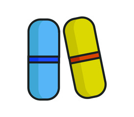 Wall Mural - pill icon