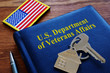 VA loan US Department of Veterans Affairs documents and flag.
