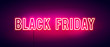 © Black White Mouse - Vector Illustration colorful retro black friday neon light banner.