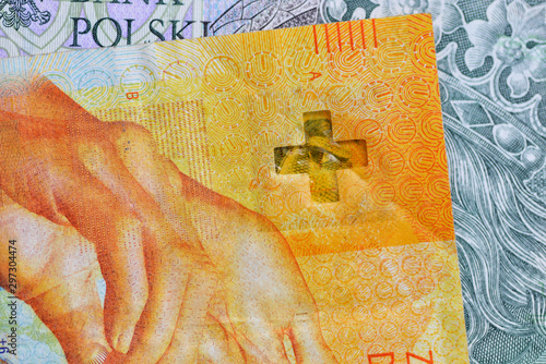 Frank szwajcarski i Polski złoty. Tableau sur Toile