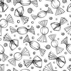  pattern candy doodle holiday sketch stroke coloring seamless pattern