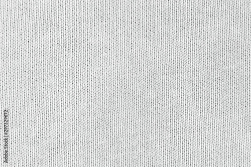 Cuadros en Lienzo White natural texture of knitted wool textile material background