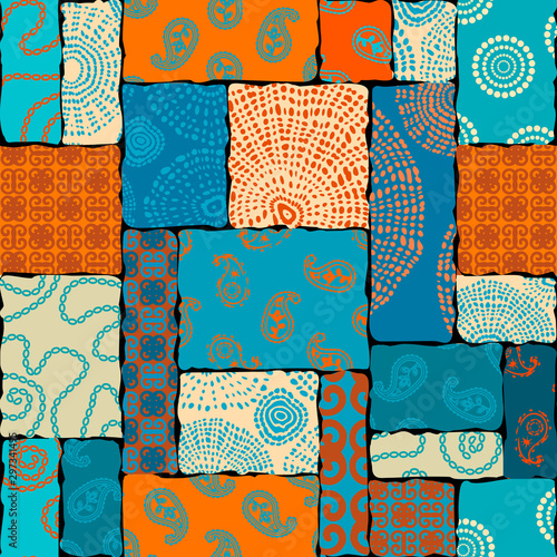Tapety Turkusowe seamless-background-pattern-patchwork-pattern-in-indian-style-vector-image