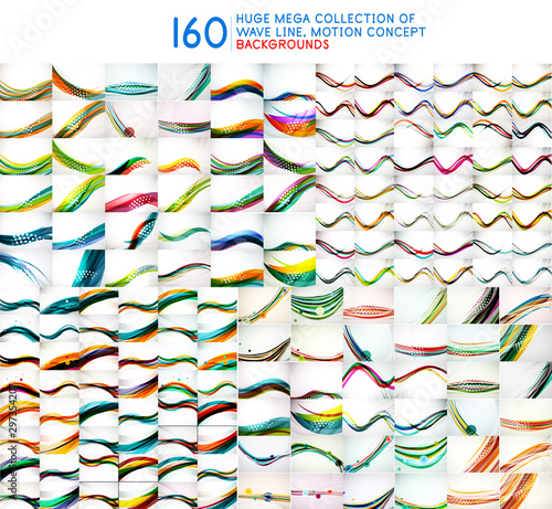 Huge mega collection of wave pattern background design