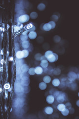 Wall Mural - bokeh night light with small LED light for Decorative lights in festivals