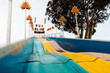 © Heather Jones - Low angle view of water slide