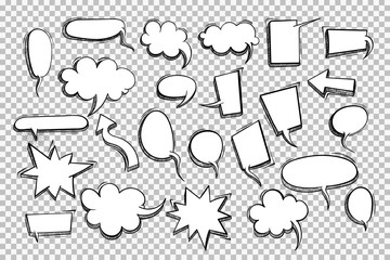 Wall Mural - speech bubble for comic text isolated background