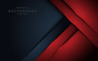 © yuansdrt - Elegant navy blue background with red overlap layer