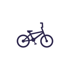 Sticker - bmx bike icon on white