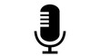 Leinwandbild Motiv Audio listening Microphone symbol icon 