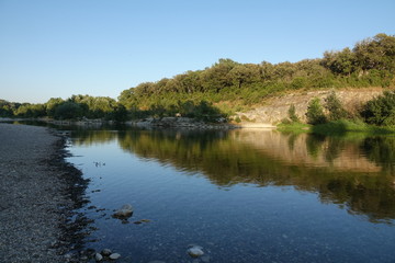 Poster - Gardon bei Pont du Gard in Südfrankreich