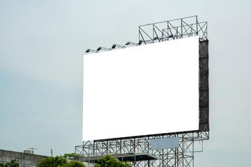 billboard blank and blue sky