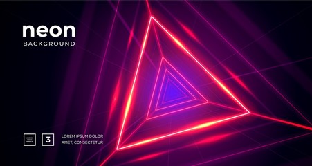 Wall Mural - futuristic abstract colorful vector background with glowing electric bright neon lines . abstract mo