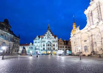 Canvas Print - Downtown of Dresden, Germany