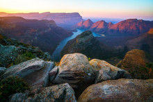 Three Rondavels And Blyde River Canyon At Sunset, South Africa 85