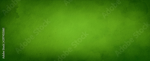 Fotomural Green background with faint texture and distressed vintage grunge and watercolor