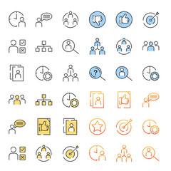 Poster - Team Work set icon template color editable. Team Work pack symbol vector sign isolated on white background. Simple logo vector illustration for graphic and web design.