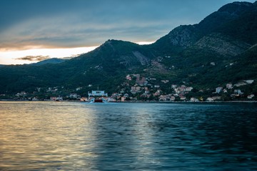 View of the bay of Kotor Montenegro