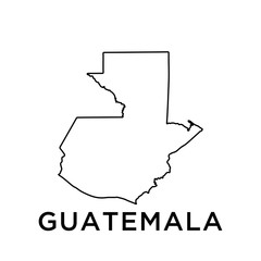 Wall Mural - Guatemala map icon design trendy