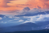 Fototapeta Góry - Mountains on sunset
