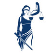 Lady Law Icon Vector, Lady law logo template