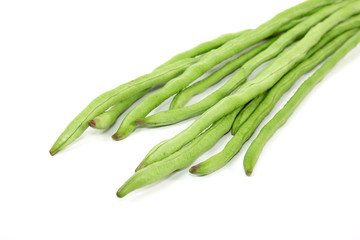 Poster - Long bean or cowpea isolated on white background