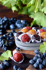 Wall Mural - Homemade candy with fruit filling and nuts