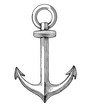 © movinglines.studio - vintage hand drawn line art sea anchor engraved