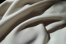 Light Grey Chiffon Fabric In Soft Folds