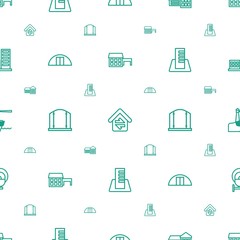 Wall Mural - architecture icons pattern seamless white background