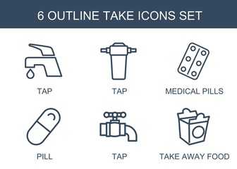 Sticker - take icons