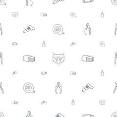 Wall Mural - fix icons pattern seamless white background