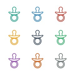 Poster - pacifier icon white background