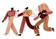© Justine - Illustration of women walking