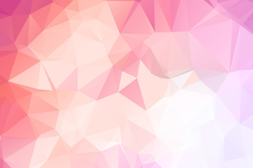 Light Pink vector modern geometric abstract background  , Multicolor, Rainbow vector triangle mosaic template