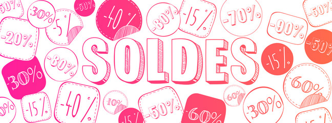 Sticker - French sale banner