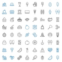 Sticker - delicious icons set