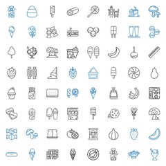 Sticker - tasty icons set