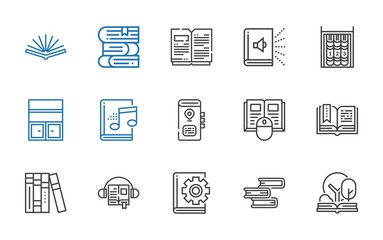 Poster - studying icons set