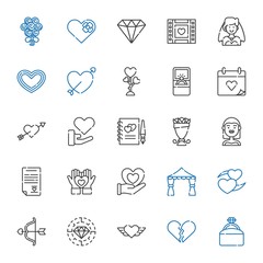 Poster - marriage icons set