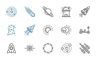 Wall Mural - galaxy icons set